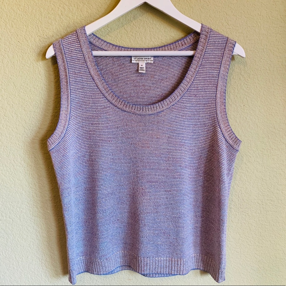 ST. JOHN Sport Sleeveless Sweater Top